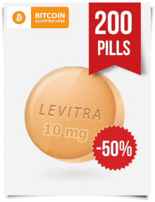 Buy Levitra Online 10 mg x 200 Tabs